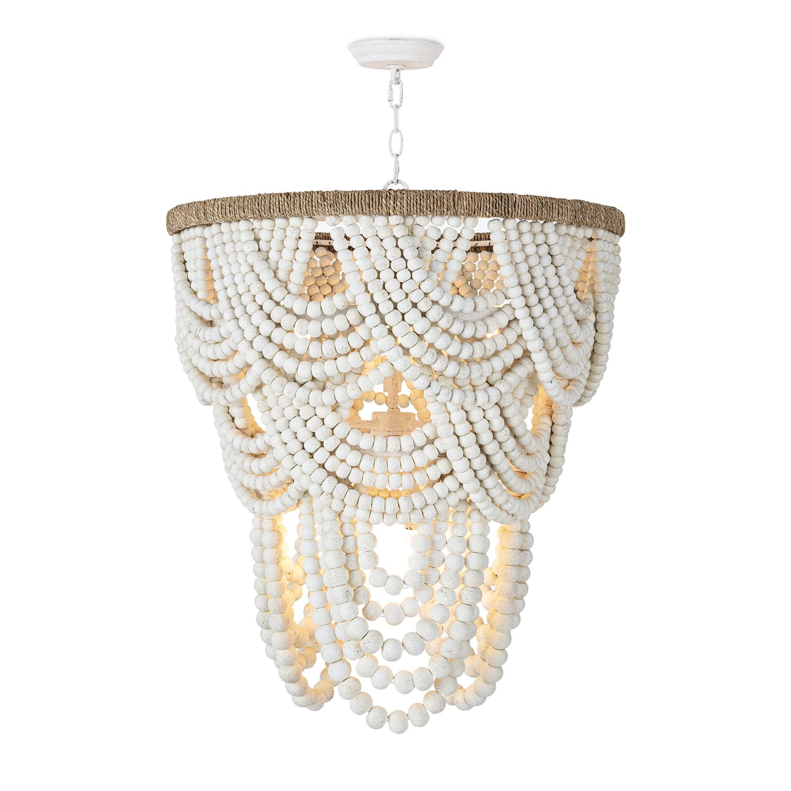 Coastal Living Ombre Wood Bead Chandelier Regina Andrew Detroit